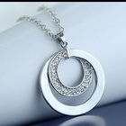 1224 .. Women Fashion Crystal Silver Plated .. Kaulakoru - pikkukuva 2