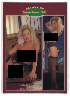 1997 Hot Shots Galaxy of Sex Superstars #95 Kaylan Nicole