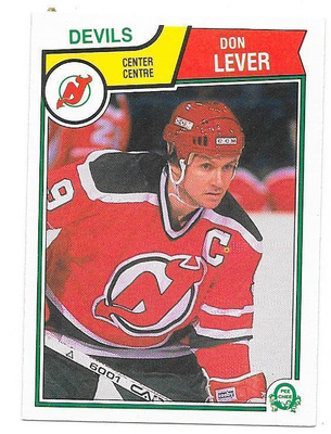 1983-84 OPC #231 Don Lever New Jersey Devils