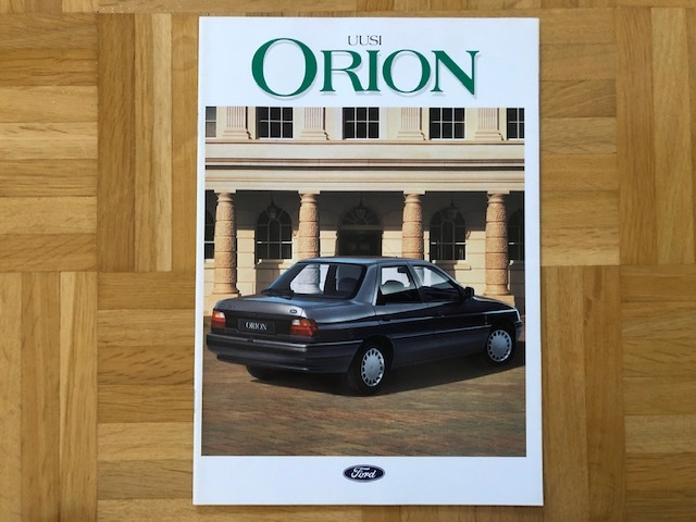 Esite Ford Orion vuodelta 1990 / 1991