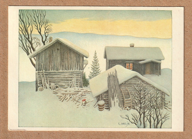 Lennart Heljen joulukortti