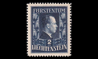 Liechtenstein 304A ** Kuninkaallinen pariskunta 2 Fr (12½:1