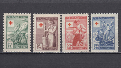 1946 Lape 307 - 310 Punainen Risti *