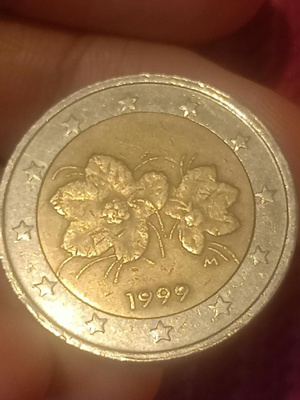 2 € Finland 1999 – mahdollinen täyttynyt 9 / lyöntivirhe