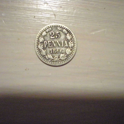 25 penniä 1866
