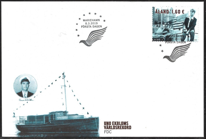 FDC Åland 2019  Uno Ekblomin ME  LaPe ÅL 457