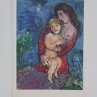 M. CHAGALL - "Nainen ja lapsi"-KULKEMATON POSTIKORTTI - pikkukuva 1
