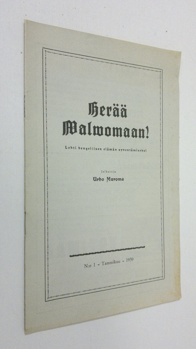 Herää valvomaan! N:o 1 1939
