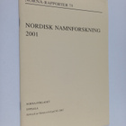 Nordisk namnforskning 2001 - pikkukuva 1