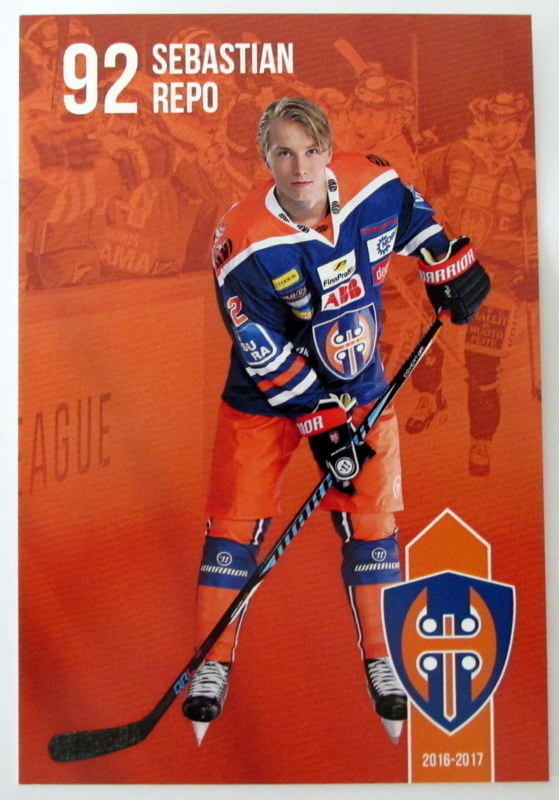 Sebastian Repo Tappara teamset kortti