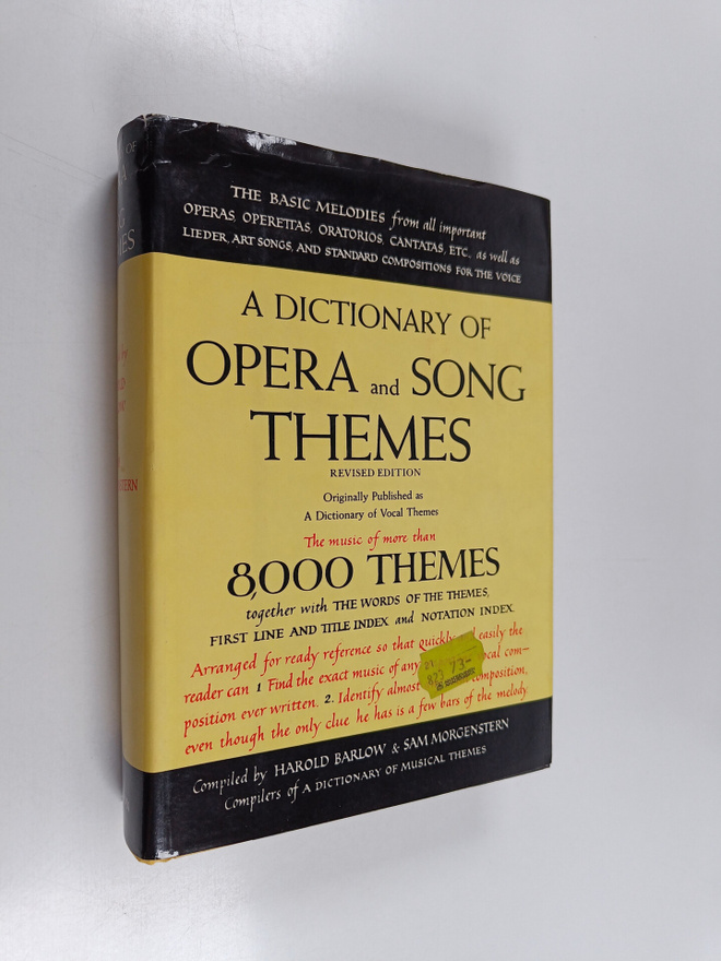 Harold Barlow : A dictionary of opera and song themes
