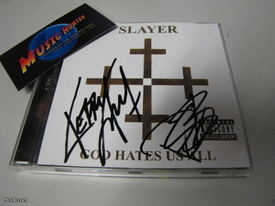 SLAYER - GOD HATES US ALL CD KERRYN JA PAULIN NIMMAREILLA !