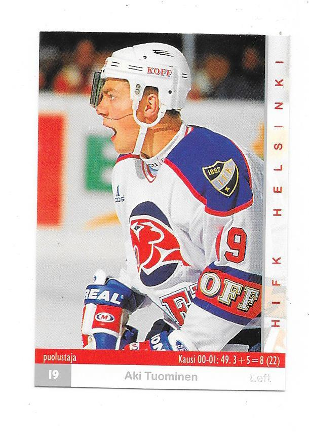 2001-02 CardSet #17 Aki Tuominen HIFK