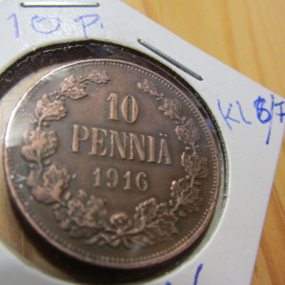 10 Penniä1916 mahd. kl 6-7