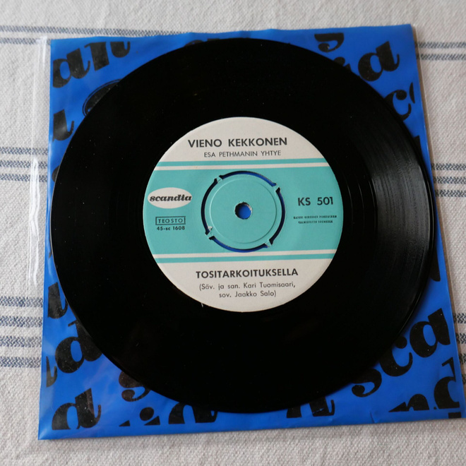 Vieno Kekkonen – Tositarkoituksella / Kalevi Kyselee 7" 1963