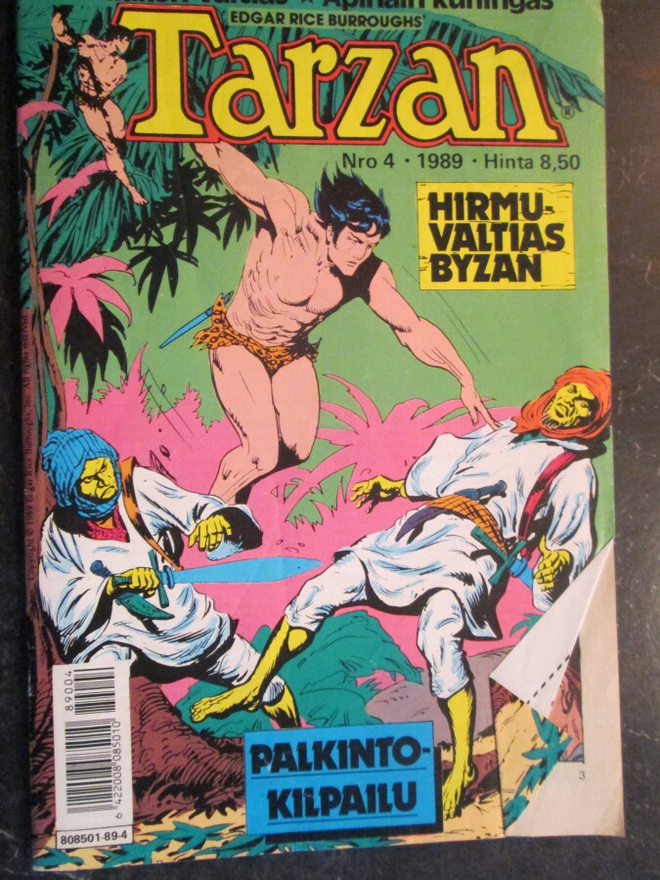 TARZAN 4 / 1989 SARJAKUVALEHTI VIIDAKON KUNINGAS