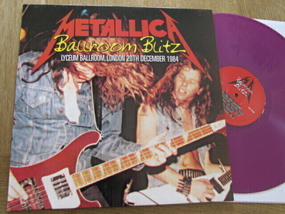Metallica Ballroom Blitz London 1984 LP violetti vin uusi
