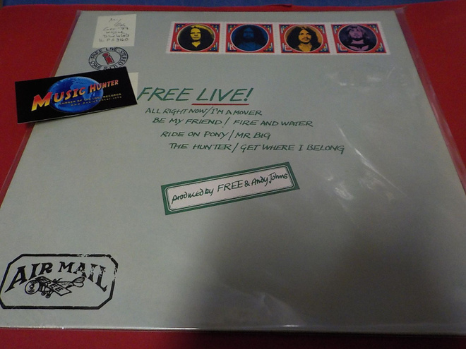 FREE - LIVE! SAKSA 1977 PAINOS M-/EX LP