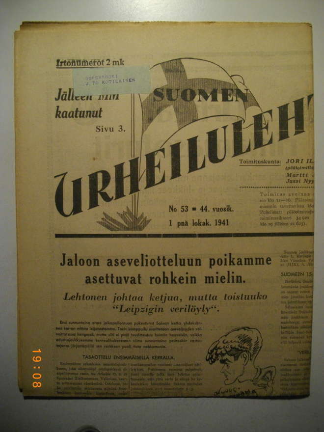 Suomen Urheilulehti Nro 53/1941 (15.3)