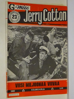 G-mies Jerry Cotton n:o 23 1980 - Viisi miljoonaa viivaa