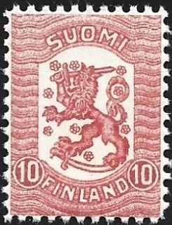 1918 Vaasan malli 10 p punainen  ** LaPe 78