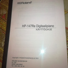 Roland Digitaali piano Käyttöohje - pikkukuva 1