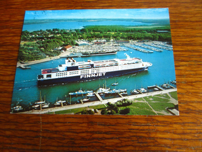 laiva pk finnjet travemunden satamassa kulkenut