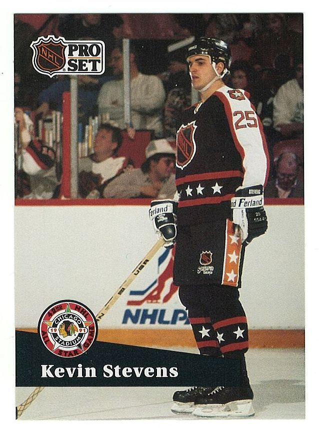 91-92 Pro Set French #314 Kevin Stevens