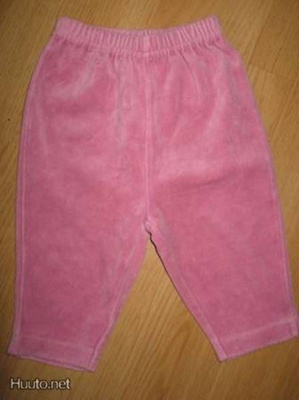 Plyysihousut 62 cm rosa