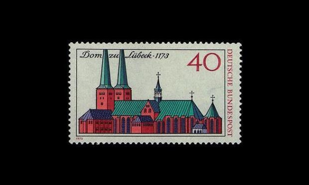 Saksa 779 ** Lübekin tuomiokirkko 800v (1973)