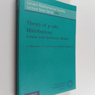 Sergio Albeverio : Theory of p-adic distributions : linea... - pikkukuva 1