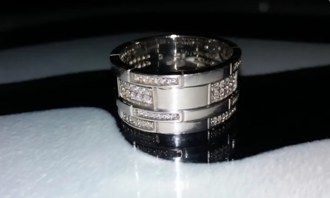 Design Naisen hopea sormus kivillä OTI 925