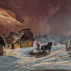 Upean tunnelmallinen öljymaalaus ”Rekiretki” v. 1962 - pikkukuva 2