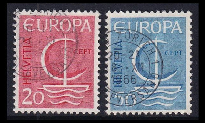 Sveitsi 843-4 o Europa (1966)