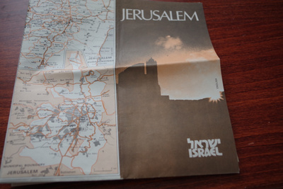 Jerusalem kartta vuodelta 1986