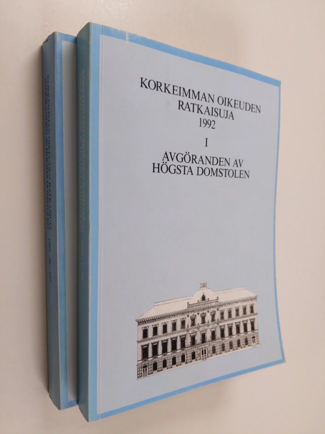 Korkeimman oikeuden ratkaisuja 1992 1-2