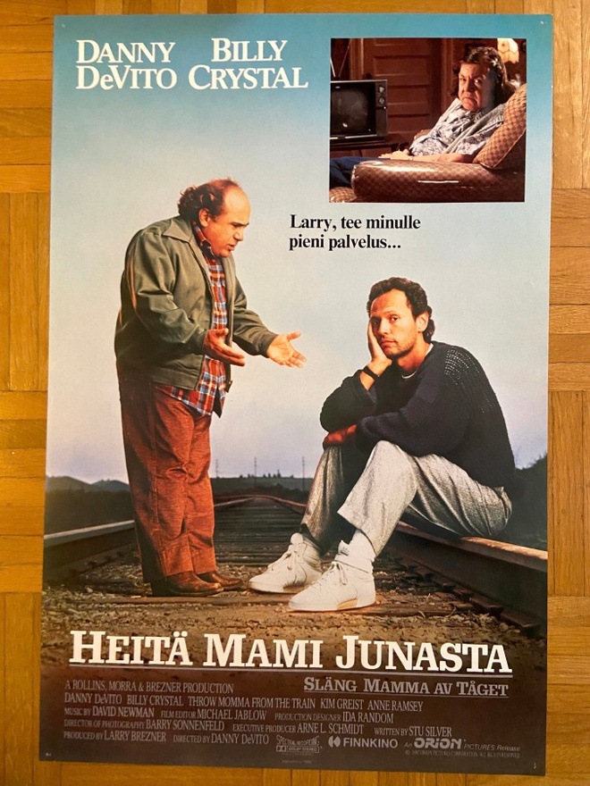 Vanha elokuvajuliste: Heitä mami junasta