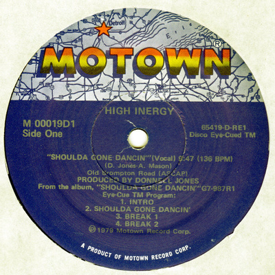 High Inergy – Shoulda Gone Dancin' 12”