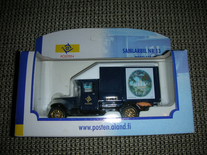 Åland post/Ahvenanmaa posti keräilyauto pienoismalli