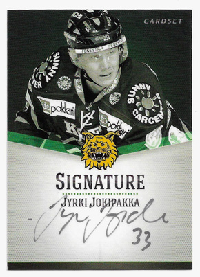 2012-13 Cardset Signature Jyrki Jokipakka