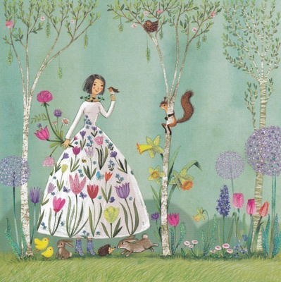 Mila Marquis: Kevät (neliökortti)