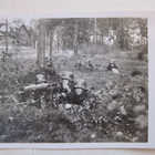 VANHA Valokuva Sotilaat Konekivääri 1930-l - pikkukuva 1