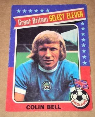 PELAAJA KORTTI JALKAPALLO COLIN BELL 198 GREAT BRITAIN