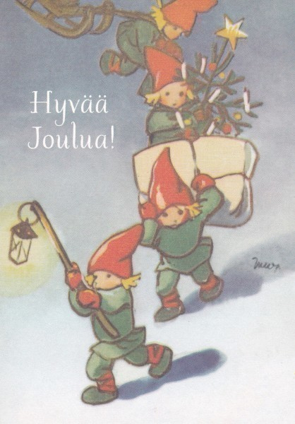MARTTA WENDELIN - NELJÄ TONTTUA JA LAHJAREKI - 2