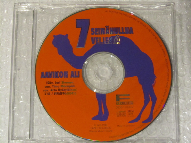 Seitsemän Seinähullua Veljestä • Aavikon Ali CD-Single