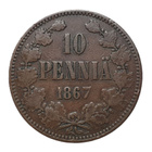 10 Penniä 1867 - Variantti 1.4 !? - pikkukuva 1