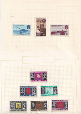 ISO-BRITANNIA GUERNSEY KOKOELMA 1971-82 ALLA TIETOA