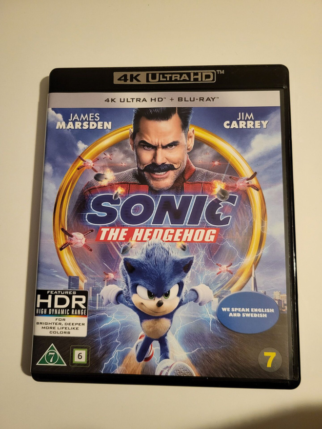 Sonic The Hedgehog (4K UHD + Blu ray)