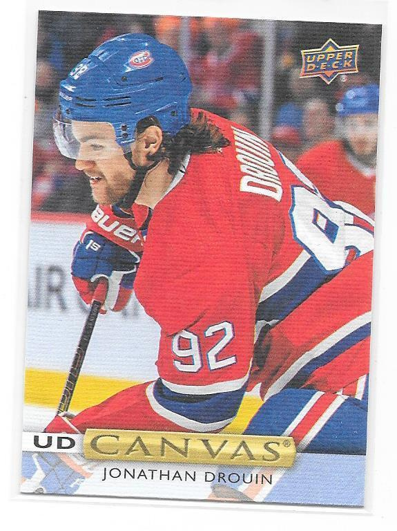 2019-20 UD Canvas #C21 Jonathan Drouin Montreal Canadiens