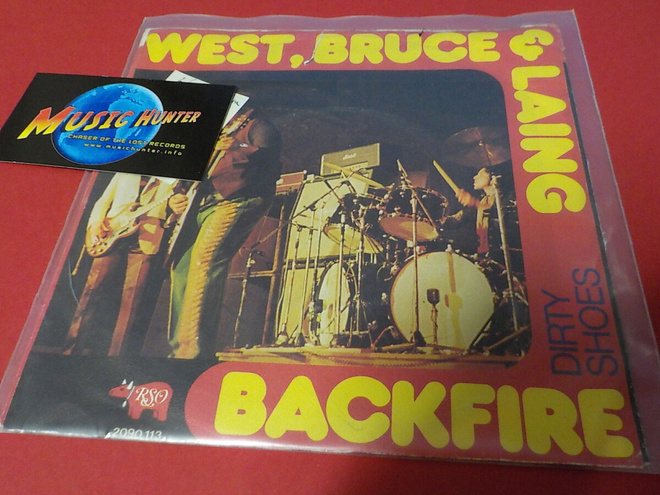 WEST, BRUCE & LAING - BACKFIRE / DIRTY SHOES EX+/VG+ 7''